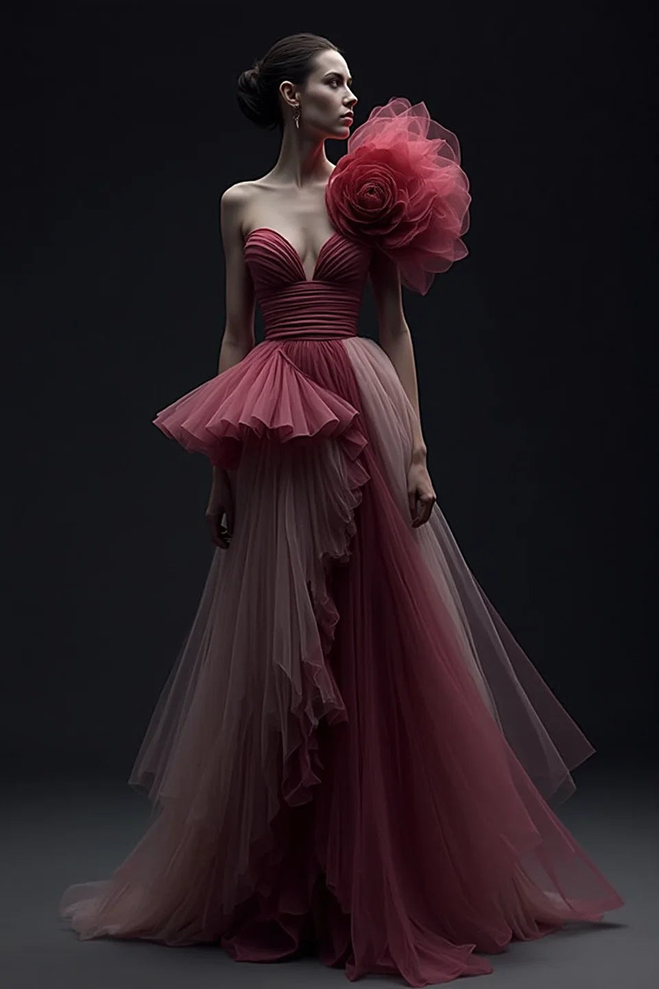 Structured Sweetheart Gown