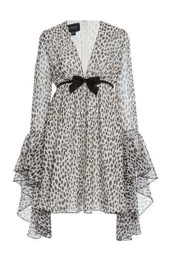 Leopard Bow Cocktail Dress