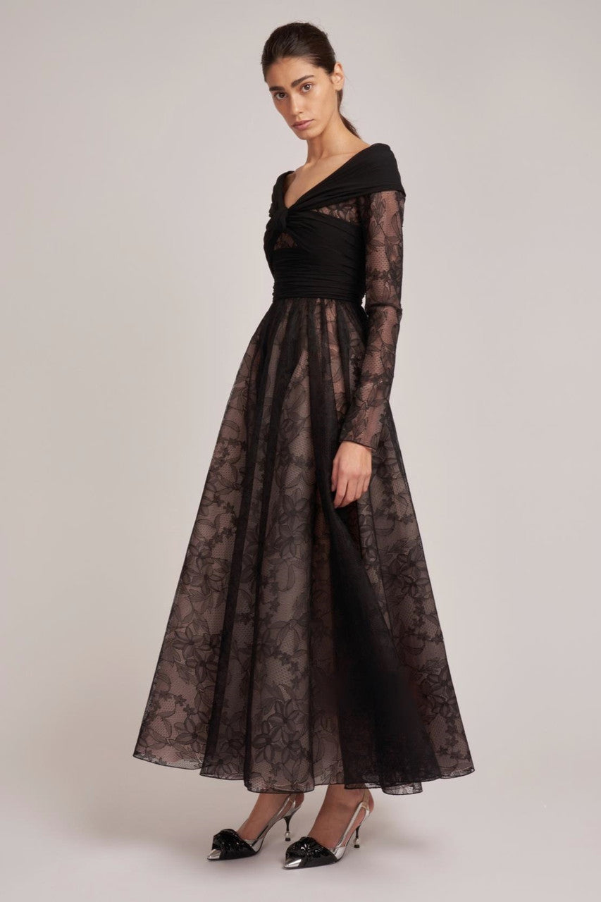 Chantilly Lace Midi Dress