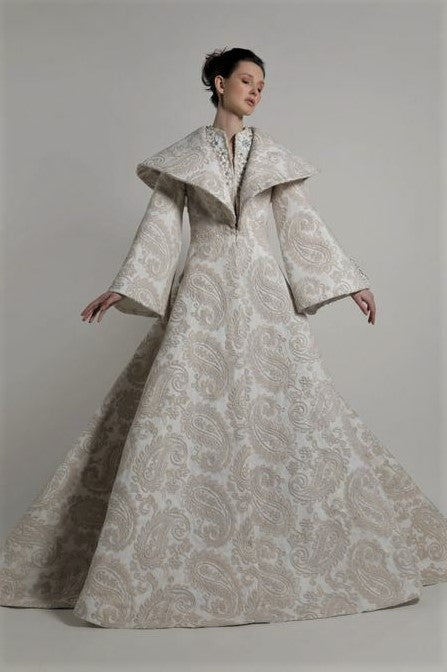 Sleeve /Paisley Gown