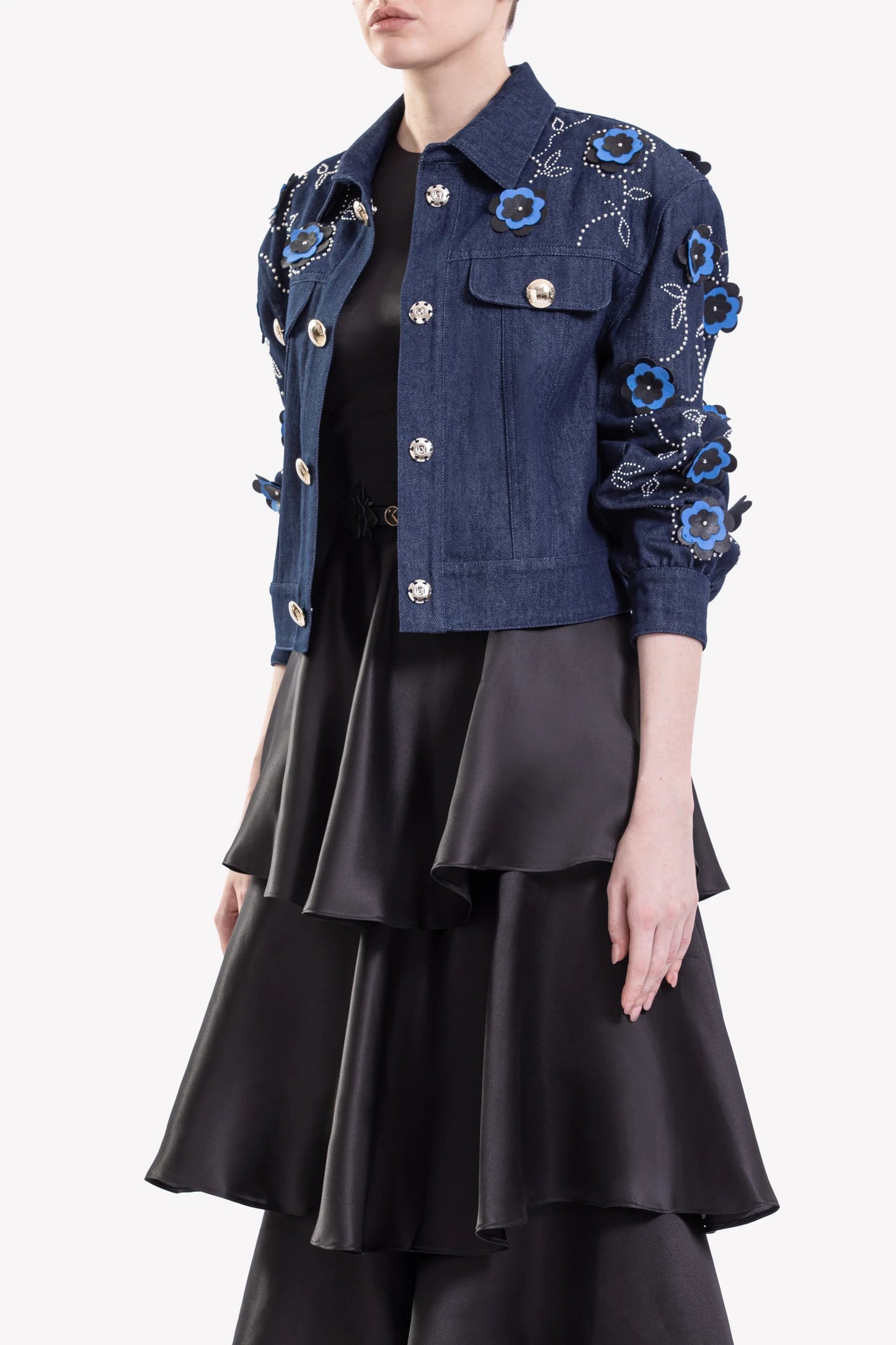 Jacket and Ruffled Dress