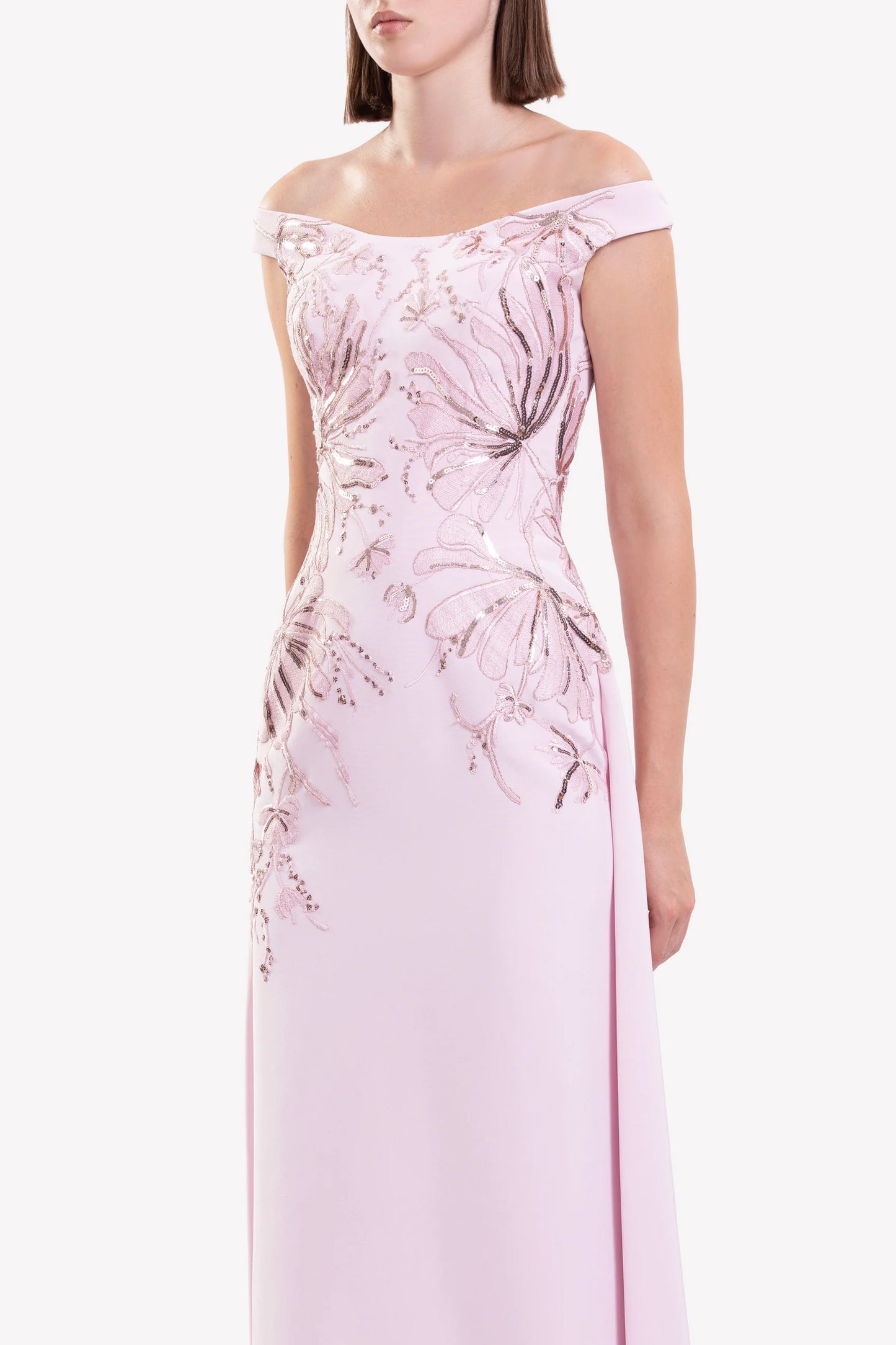 Embellished Off-Shoulder Dress