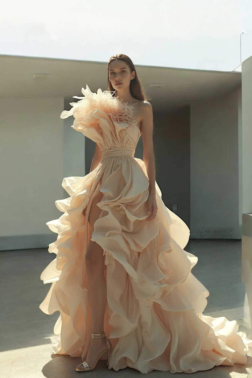 Dramatic Flowy Gown