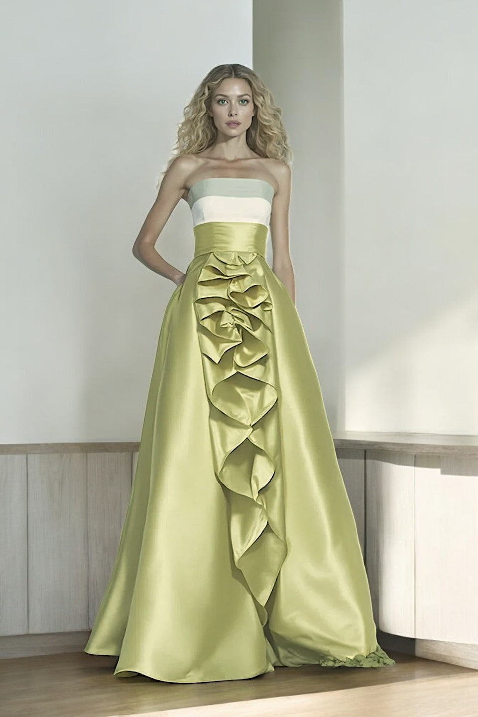 Strapless Multi-Top Gown