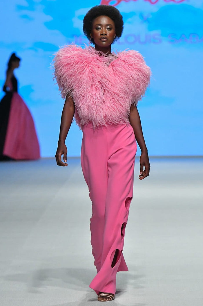 Feathered Top and Pants