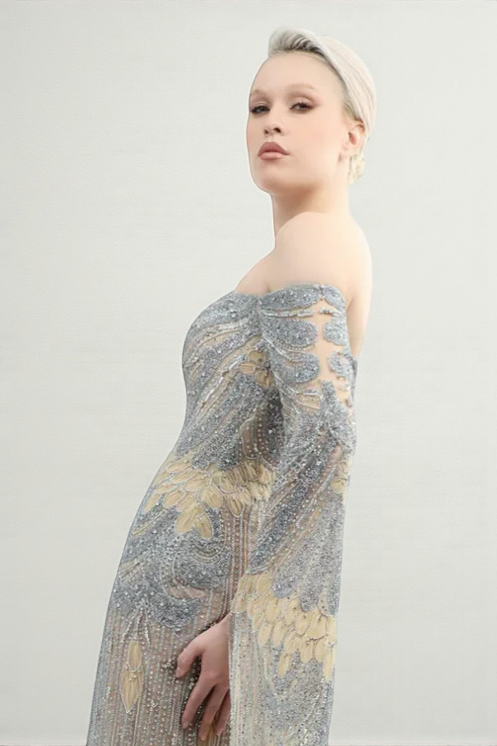 Hand Embroidered Gown