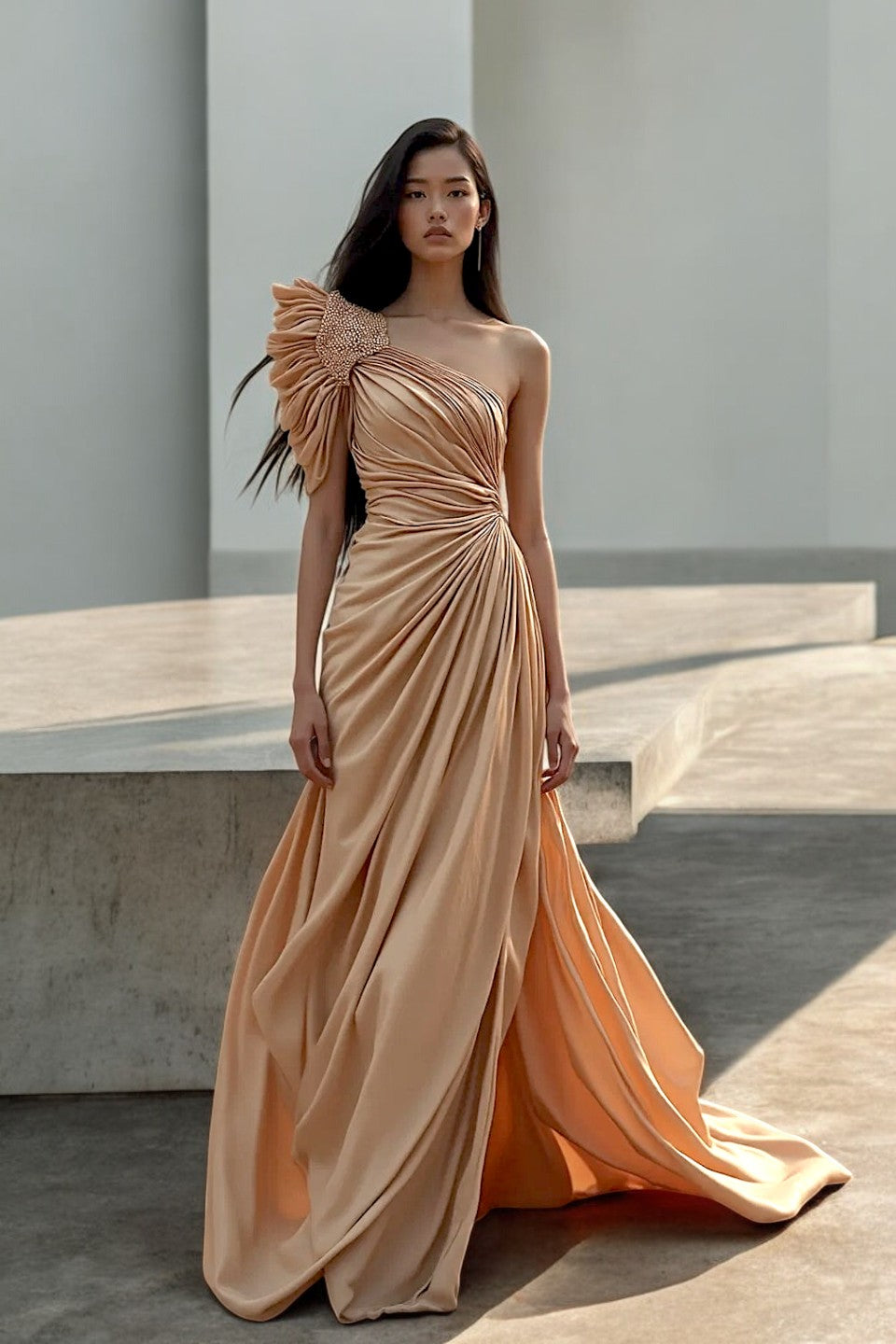 Venus One Shoulder Gown