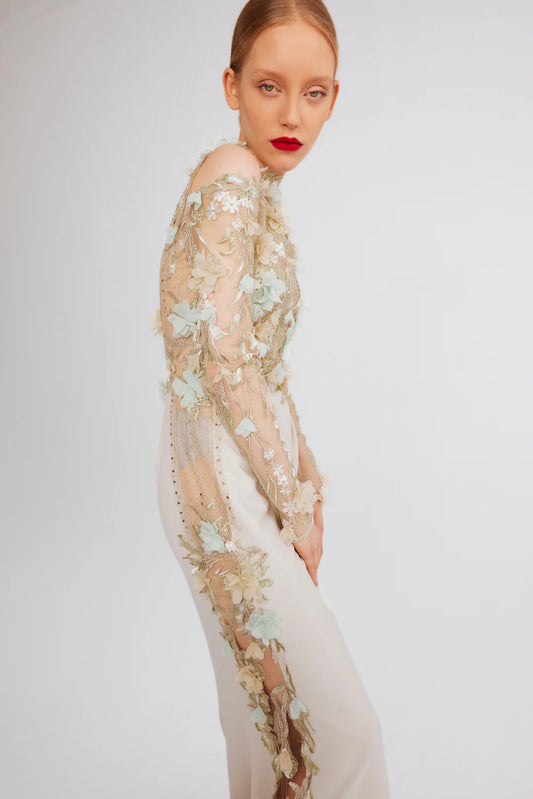 Floral Applique Gown