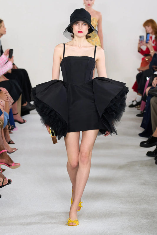 Silk Faille Mini Dress