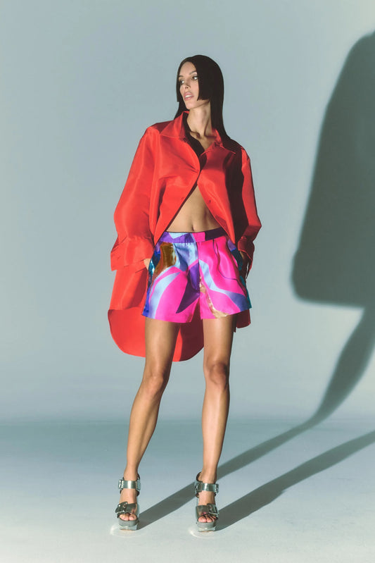 Long Shirt & Short Shorts