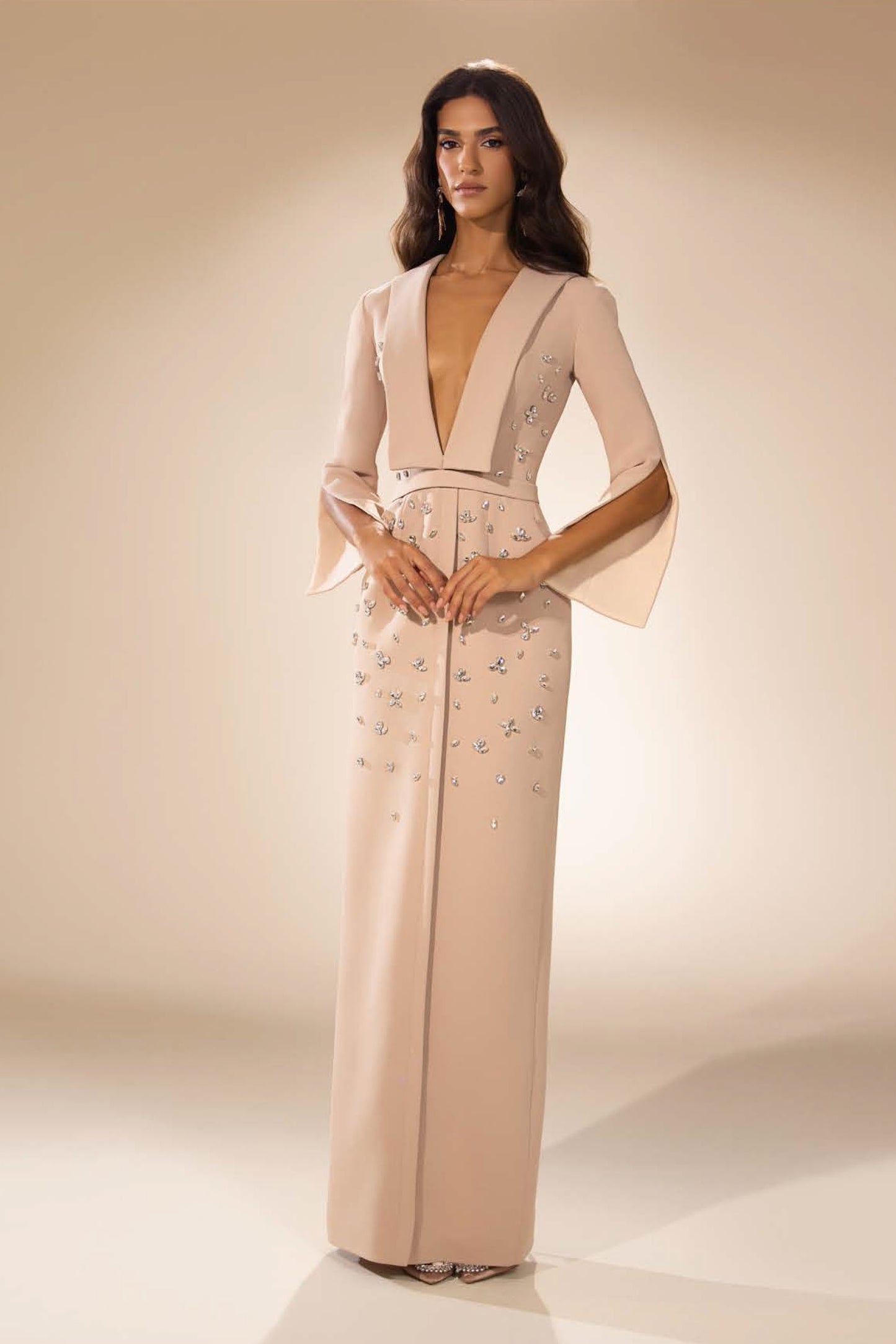 Crepe Suit Gown