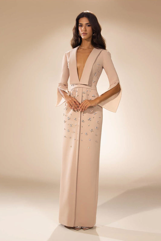 Crepe Suit Gown