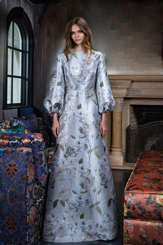 Long Blouson Sleeve Kaftan