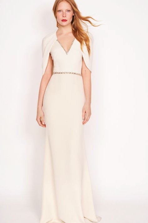 Pepita Crepe Gown