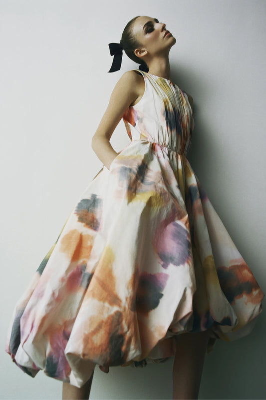 Sleeveless Iris Wrap Cocktail Dress