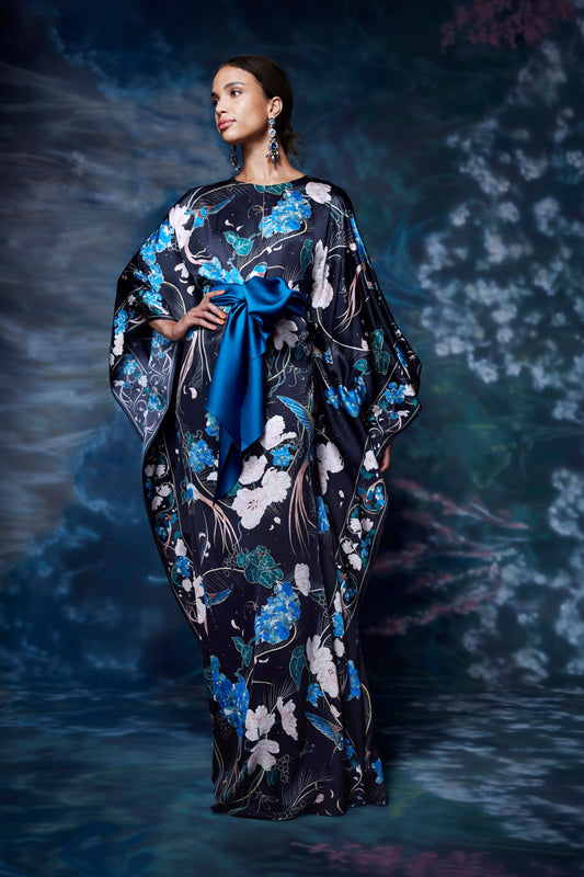 Floral Long Sleeve Kaftan