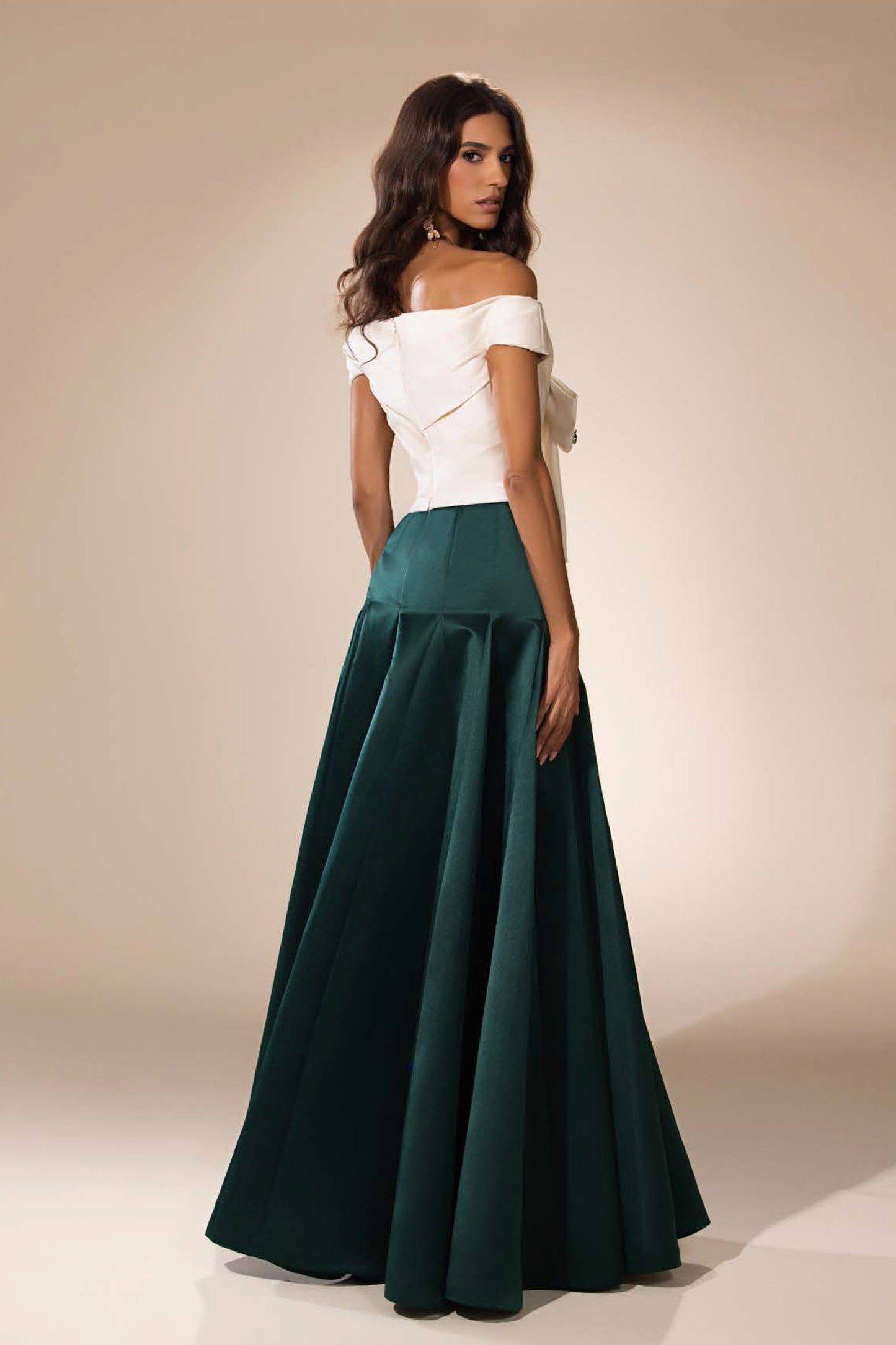 Off-Shoulder Bow Gown