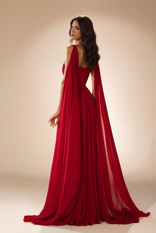 Geometric Cutout Gown