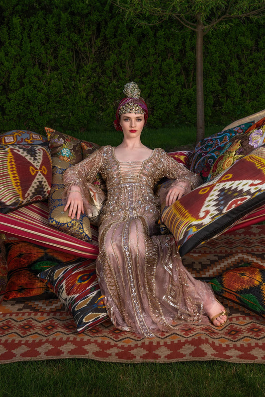 Fully Beaded  Tulle Gown