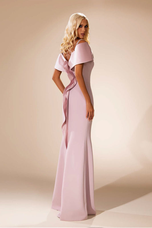 Off-Shoulder Sculpted Gown