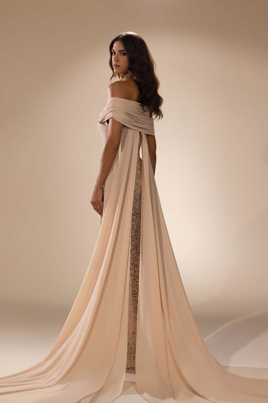 Embroidered Lace Gown