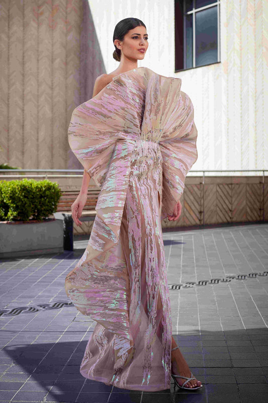 Tulle Embroidery Applique Gown