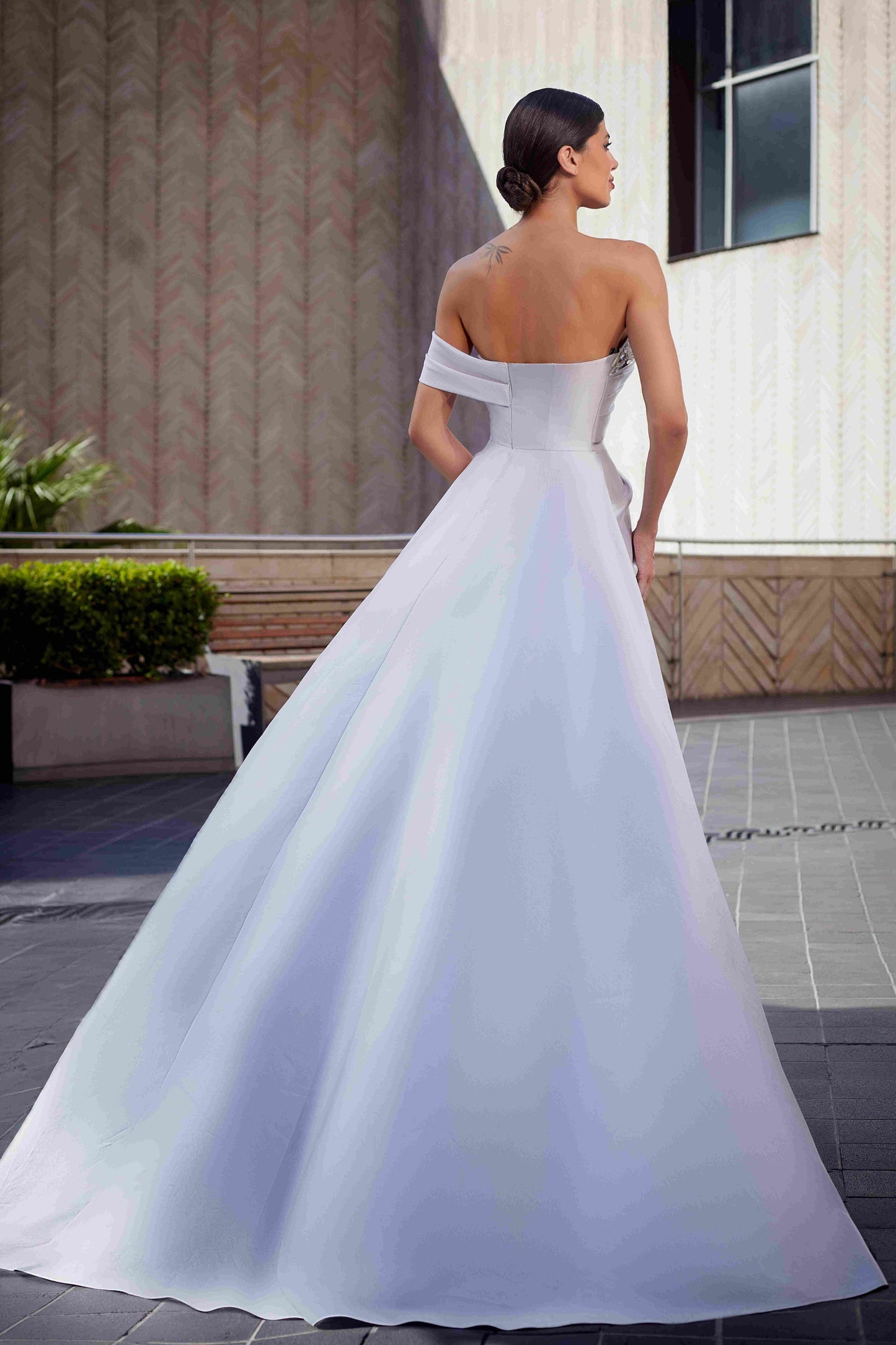 Faille & Swarovski Gown