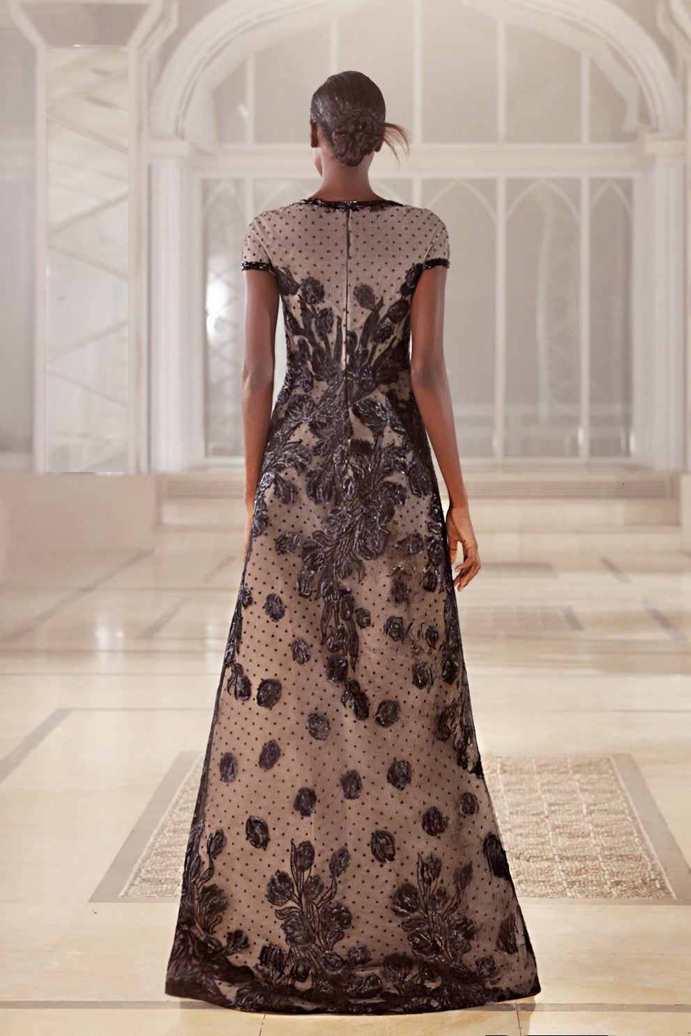 Point D’esprit Tulle Gown