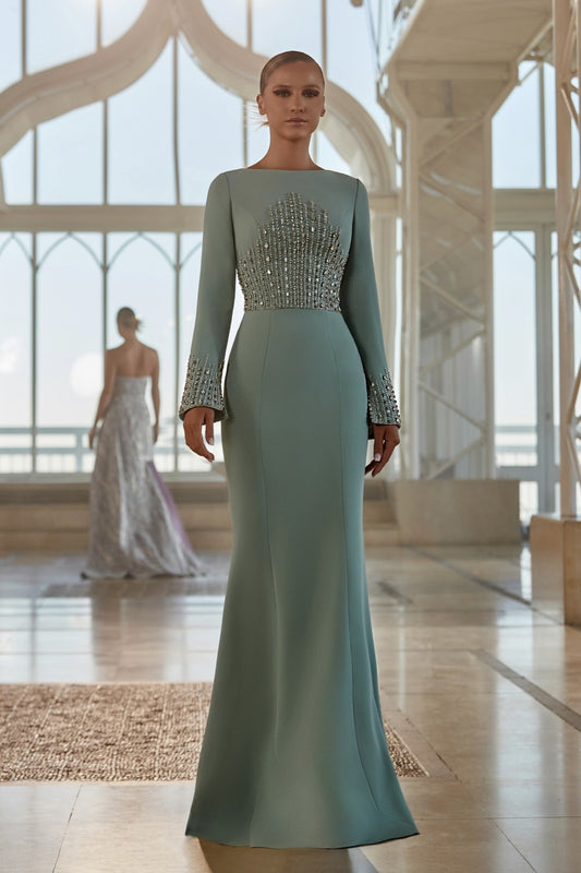 Mermaid Crepe Gown