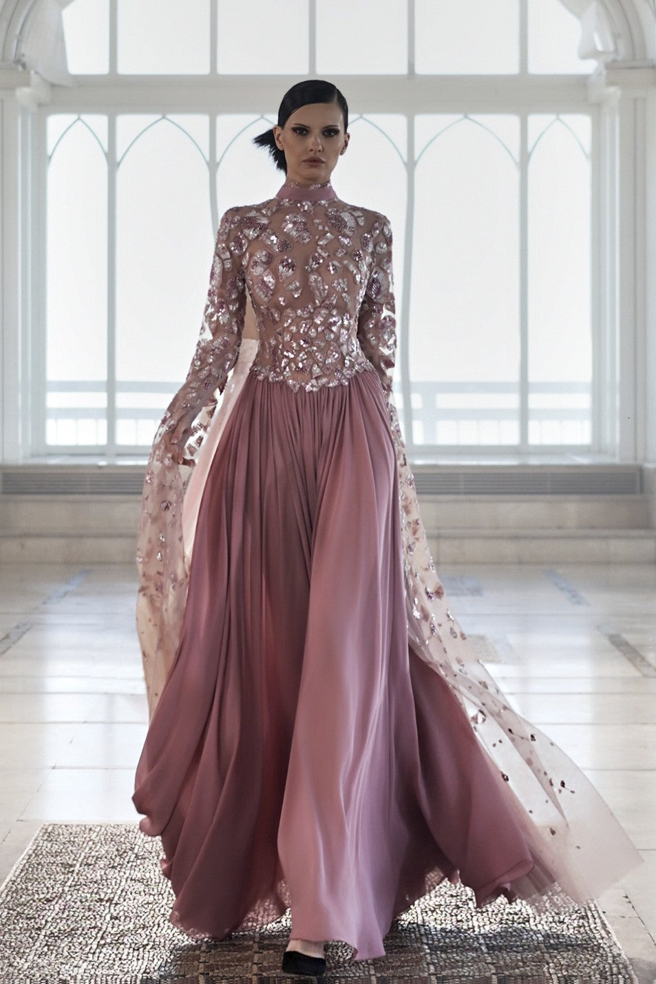 Crepe Georgette Gown