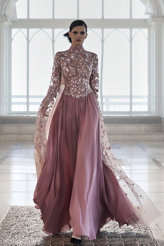 Crepe Georgette Gown