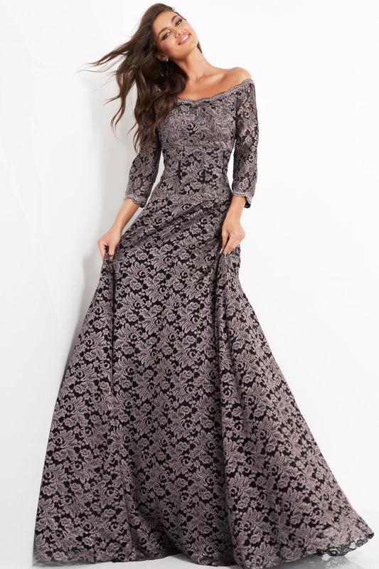 Off the Shoulder Lace Gown