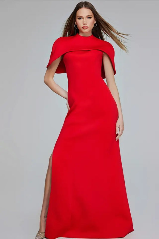 Evening Gown with Cape Detail