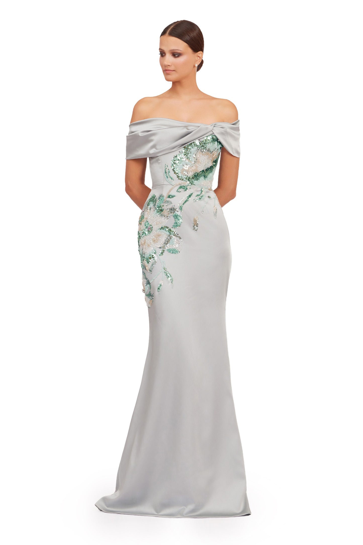 Long Satin Mermaid Dress