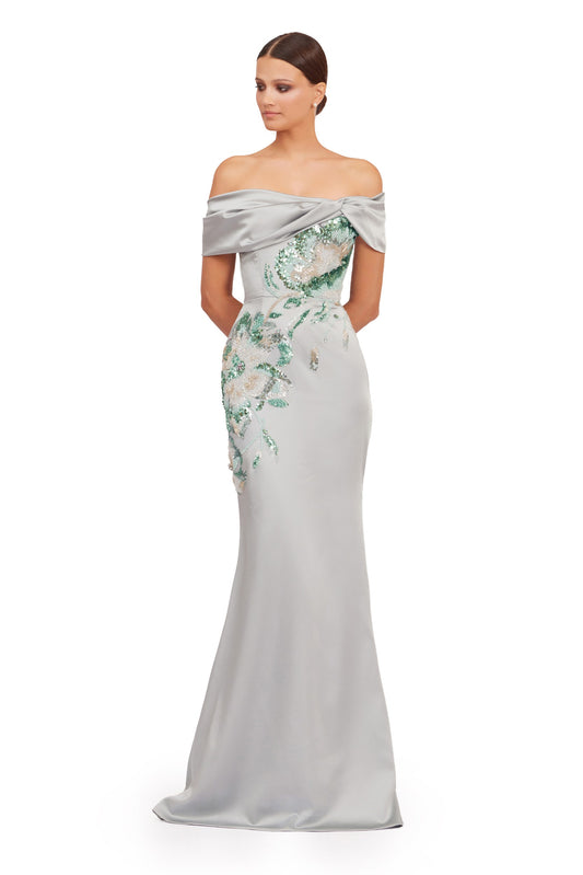 Long Satin Mermaid Dress