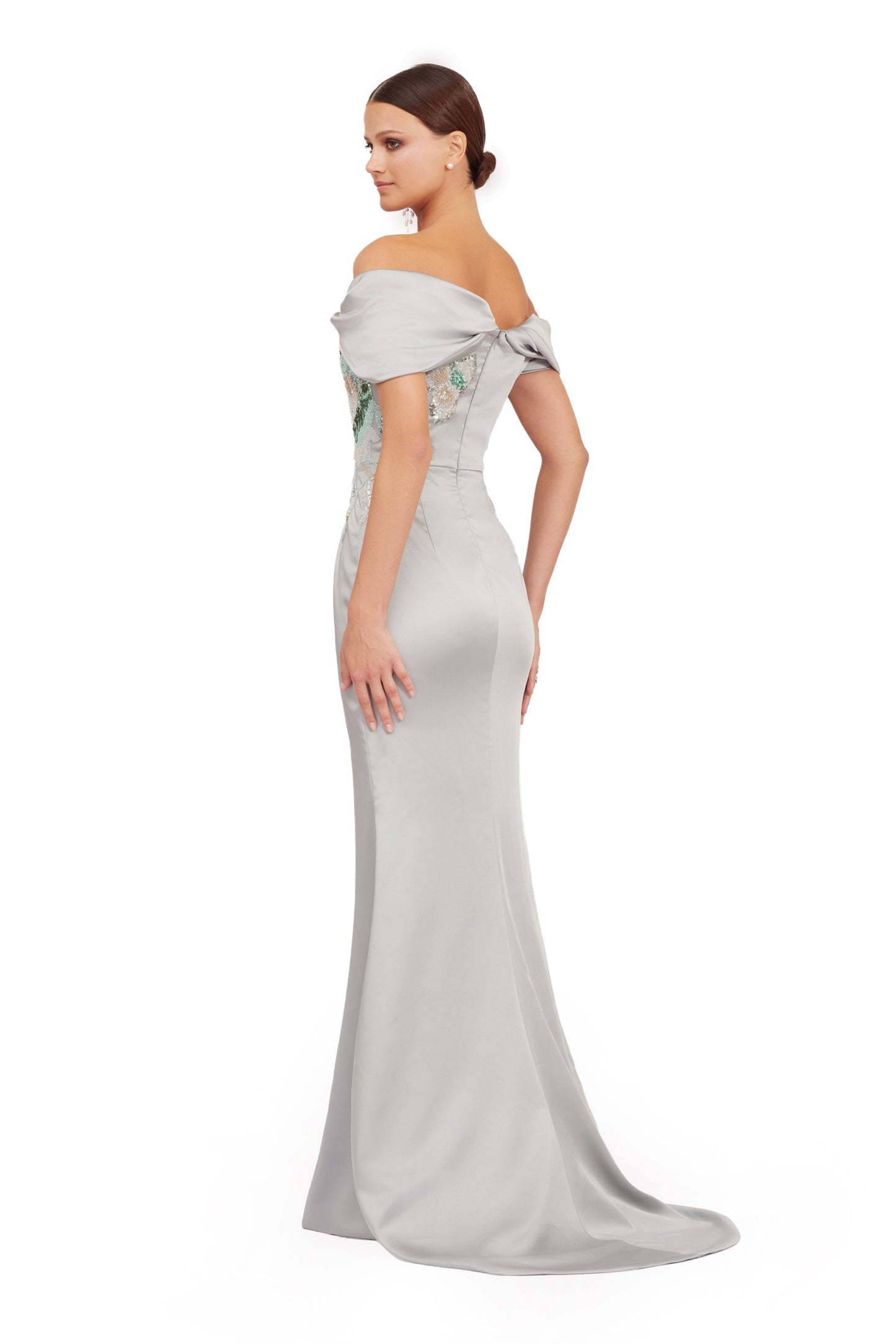 Long Satin Mermaid Dress
