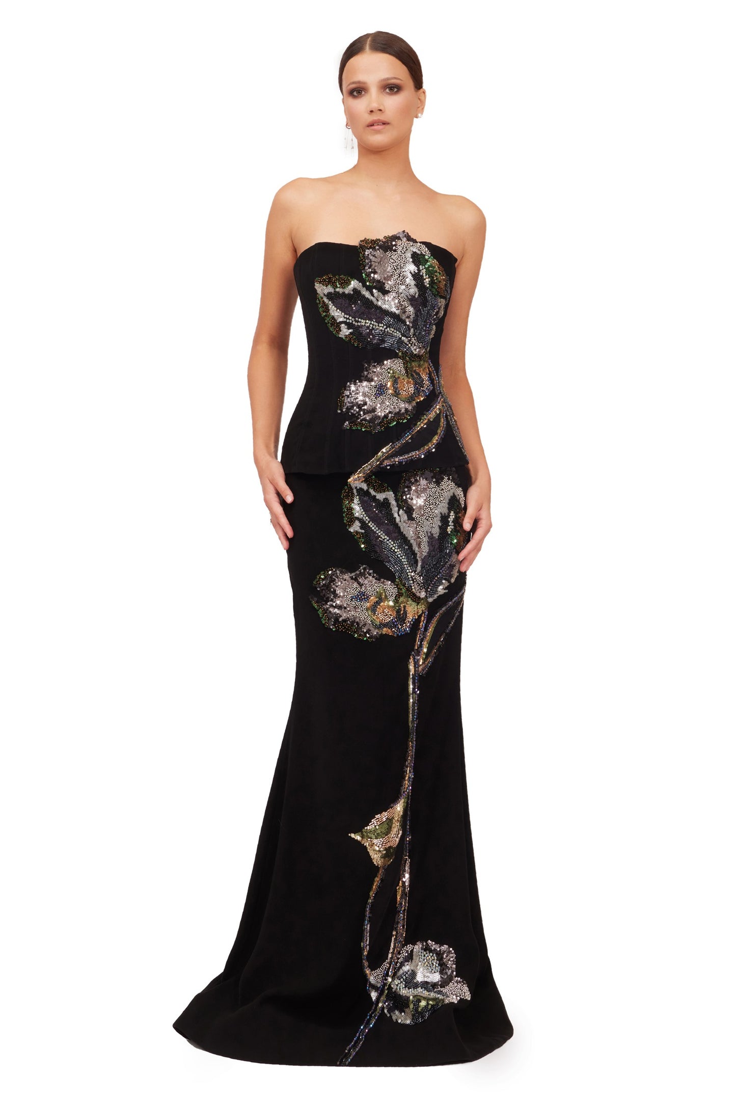 Long Mermaid Skirt with Corset and Cape