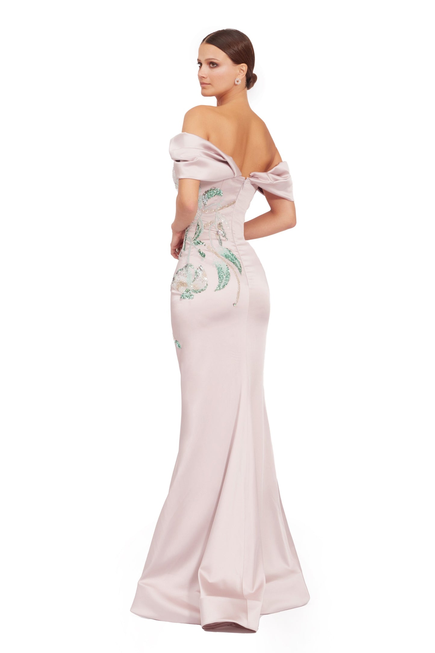 Long Satin Mermaid Dress