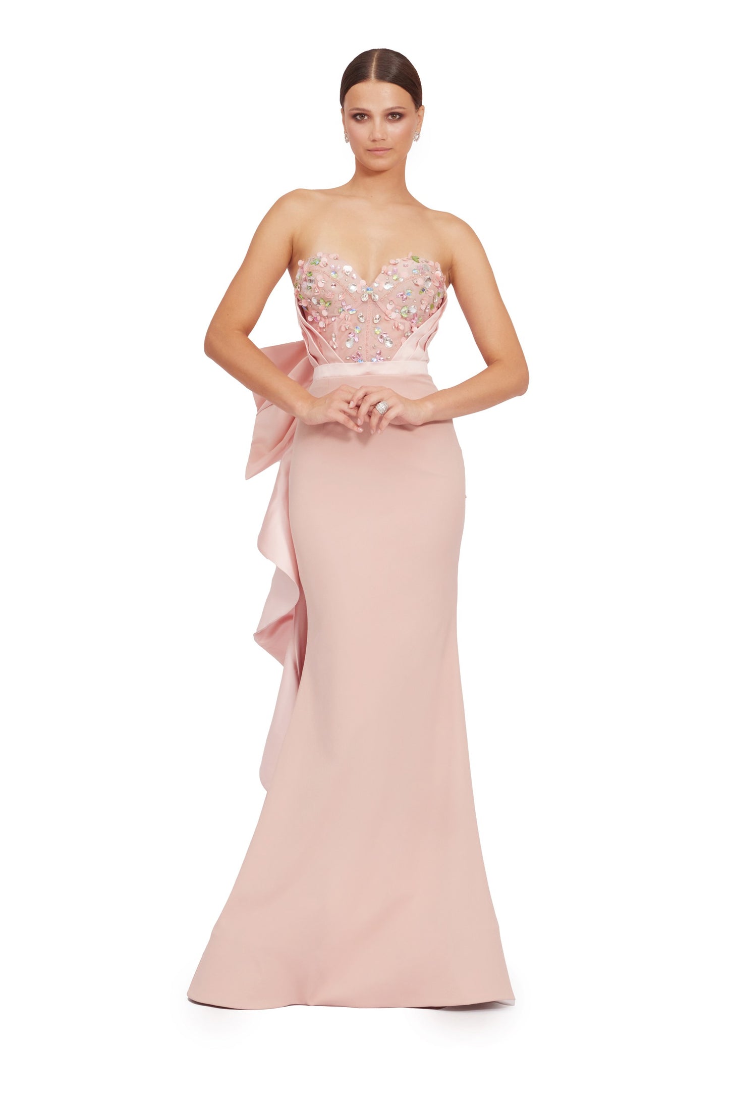 Long Mermaid Dress with Corset