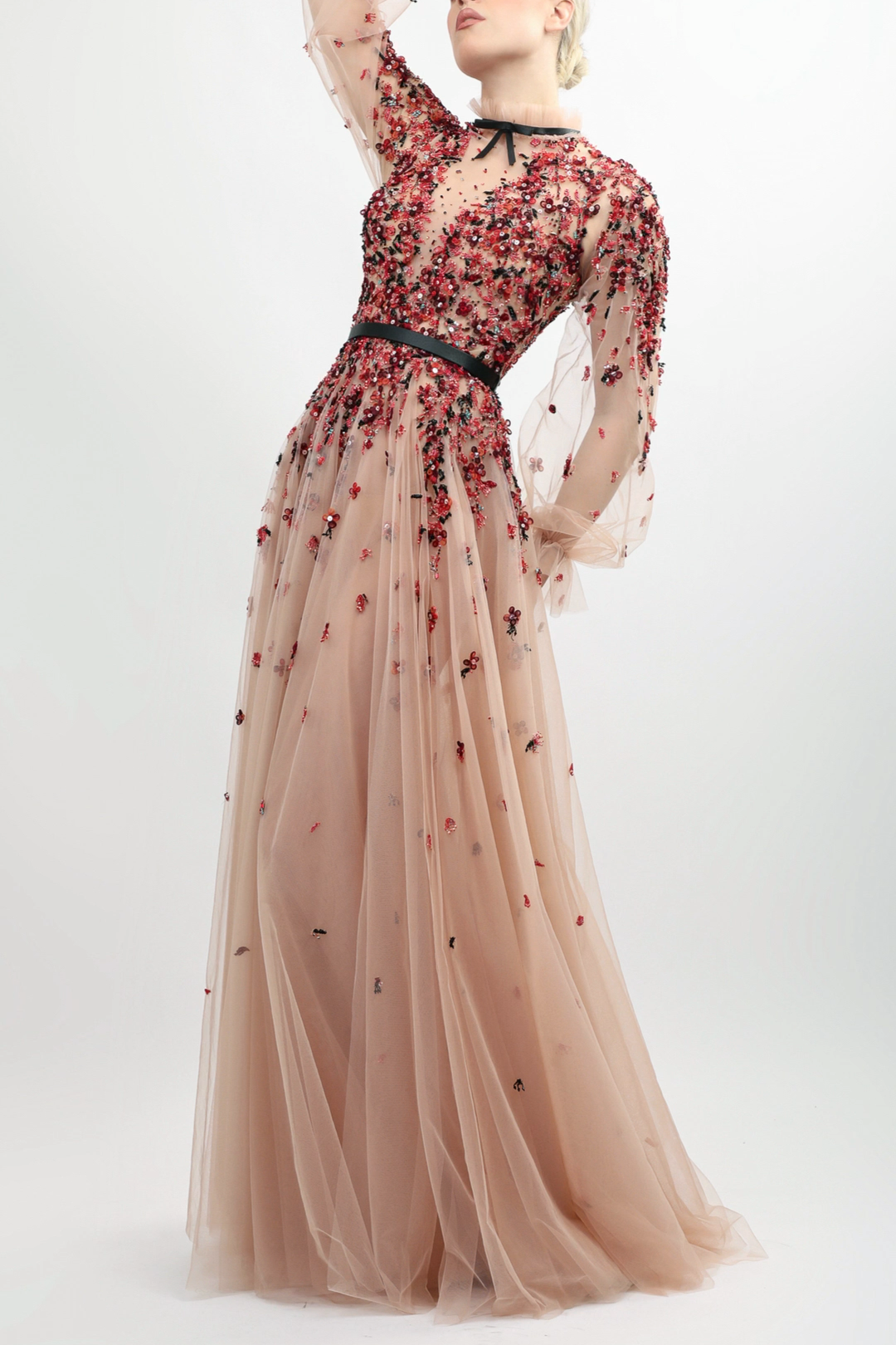 Hand-Embroidered Gown