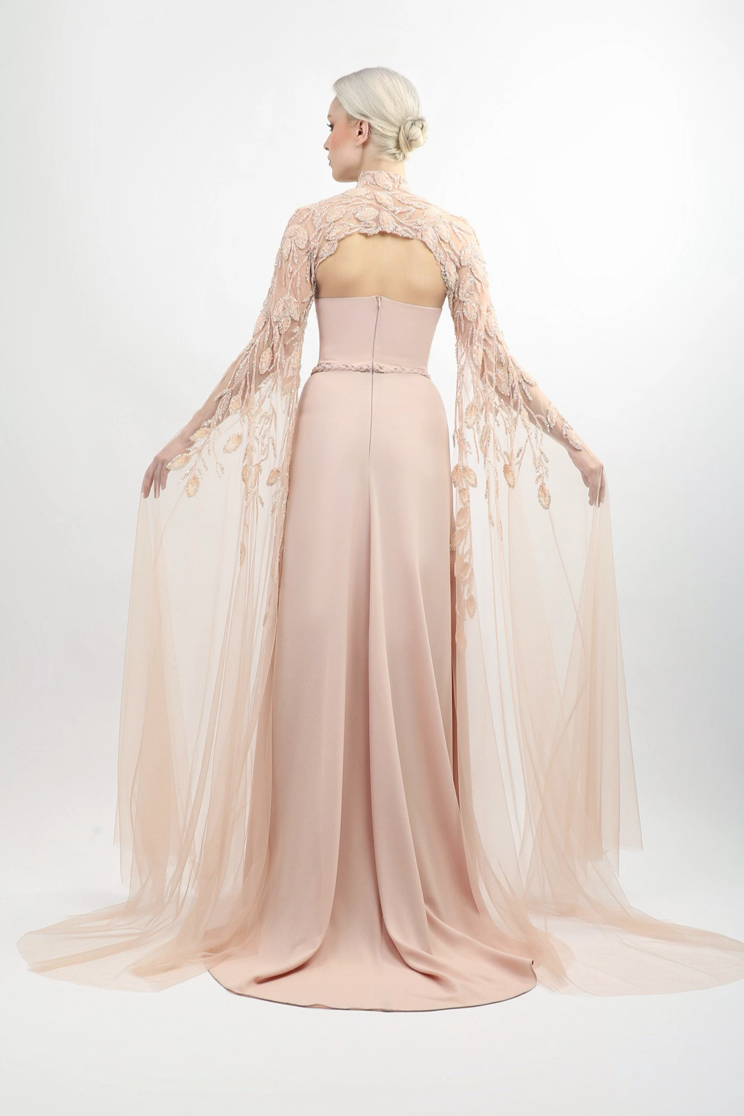 Strapless Crepe Gown