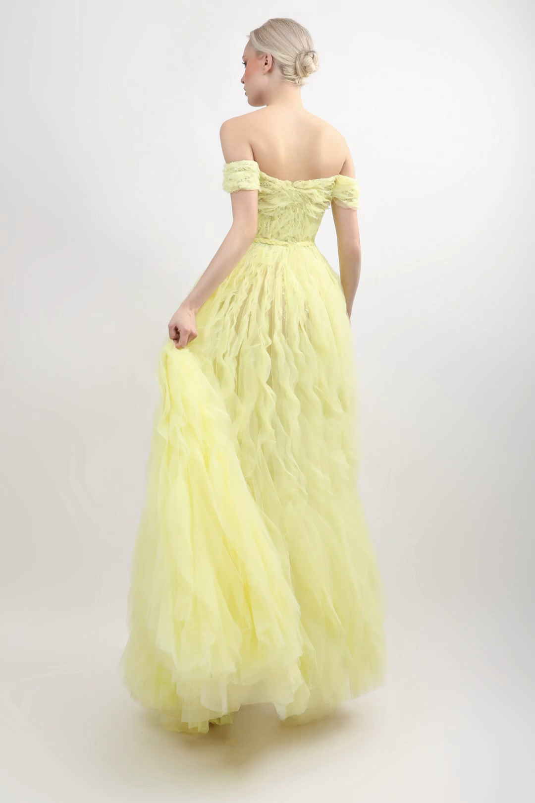 Off-Shoulder Puffy Gown