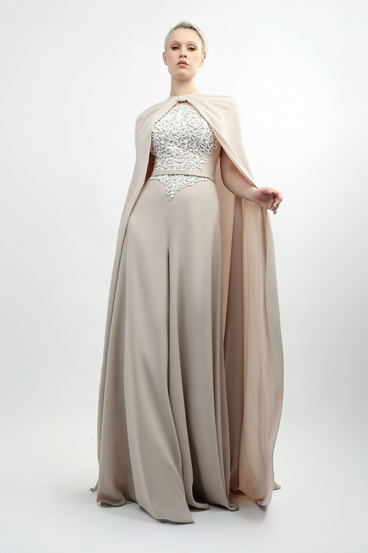 Cape Sleeve Jumpsuit