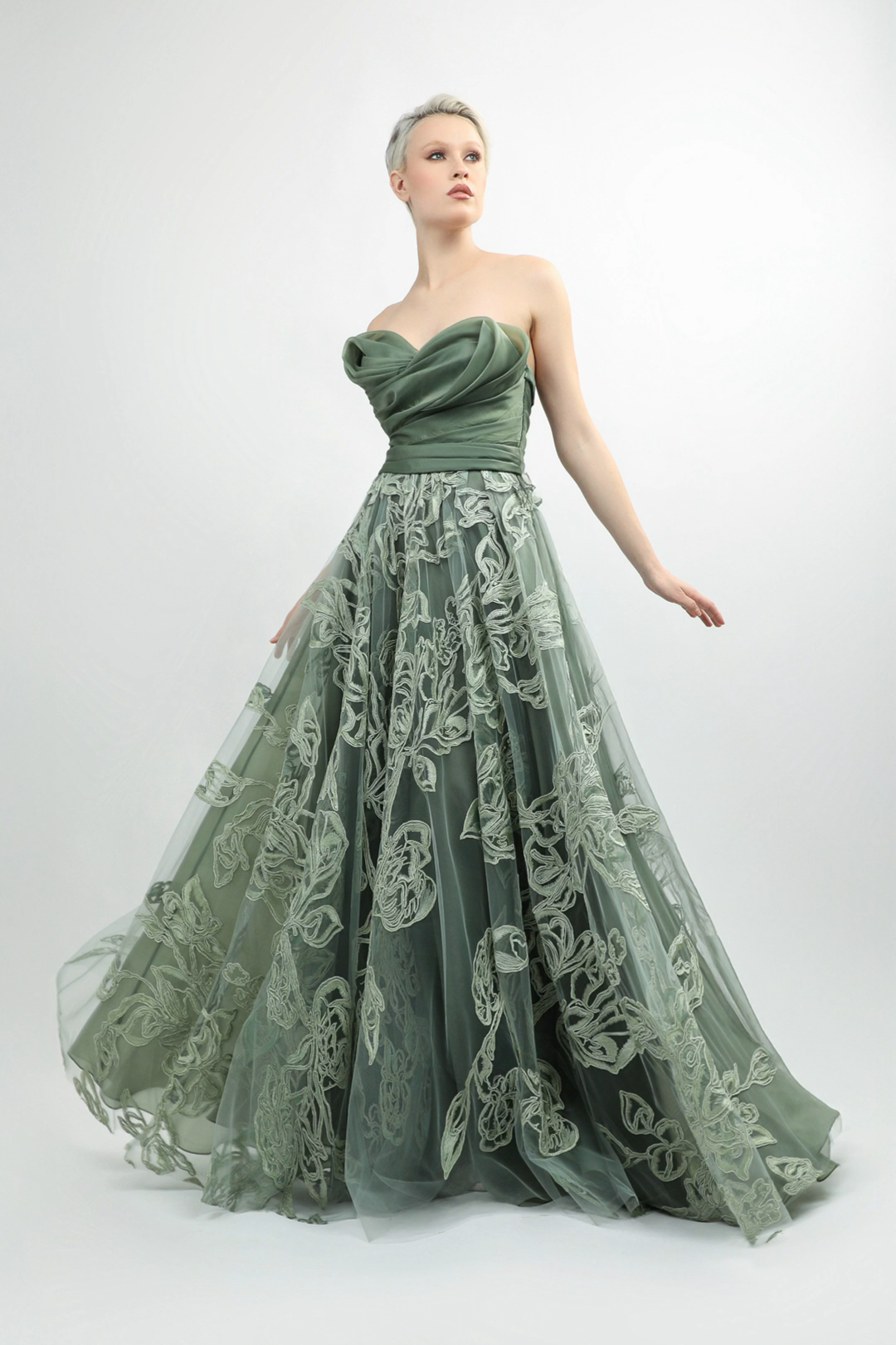 Strapless Sweetheart Gown