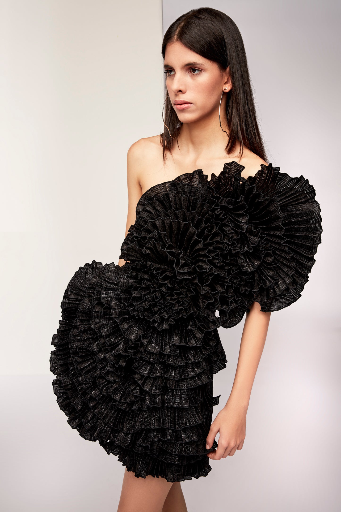 Galeata Ruffled Mini Dress