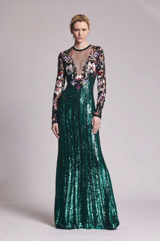 Bead Embroidery Gown
