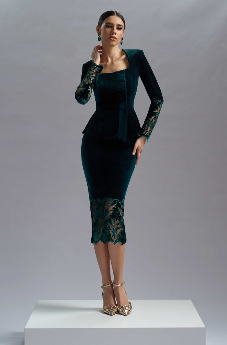 Selina Blouse with Kira Midi Skirt