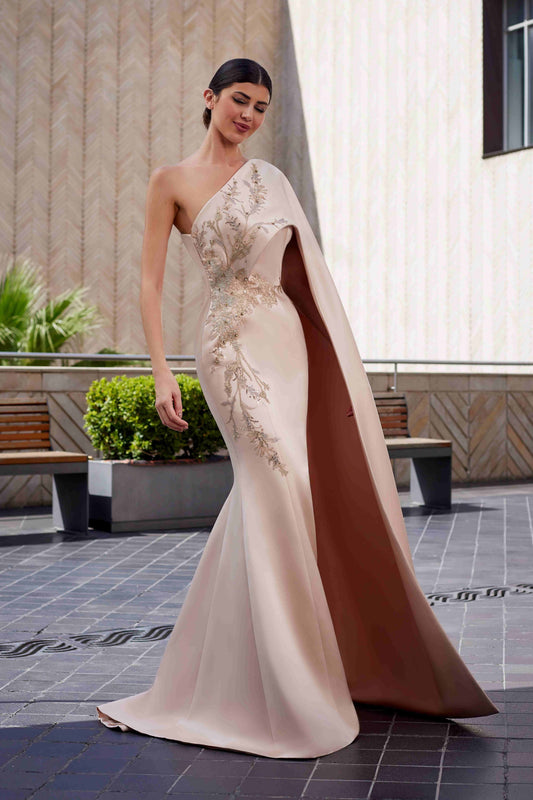 Satin Razmir & Lace Gown