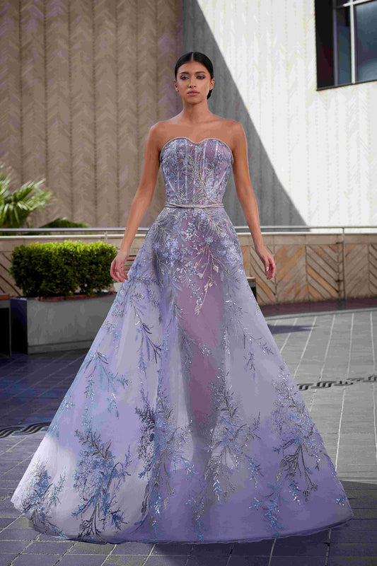Tulle Embroidery Gown