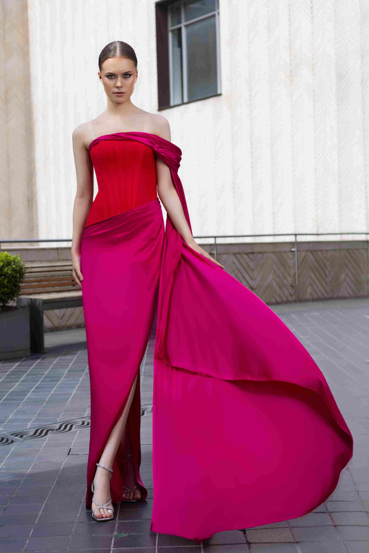 Tafta & Soie Satin Gown